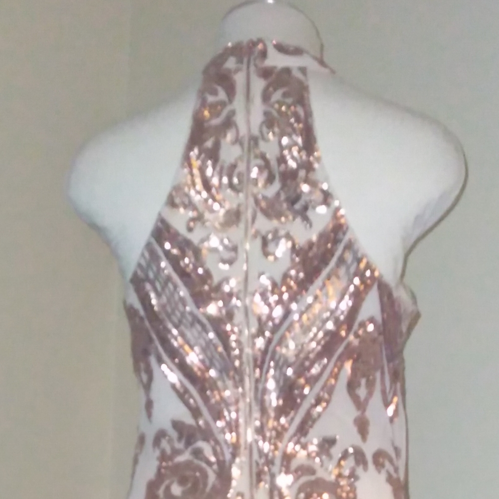 Rose Gold Sequin Dress